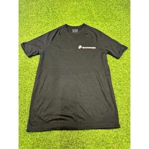 Marines The Few The Proud Corps T Shirt Mens Medium‎ Black Logo Raglan Sleeve